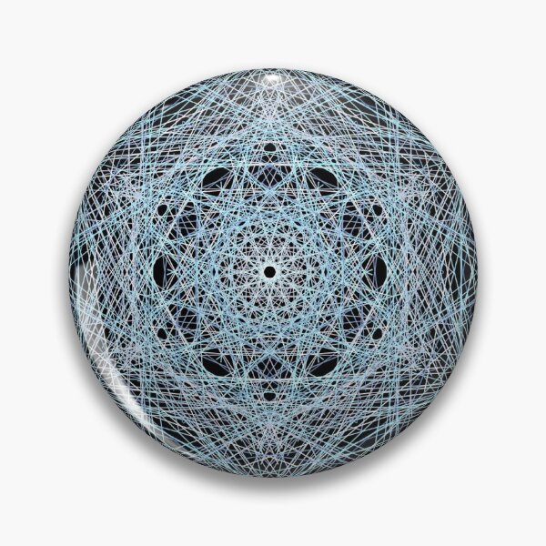 Item preview, Mandala (black background, snowflake) designed and sold by InkyandCotton.