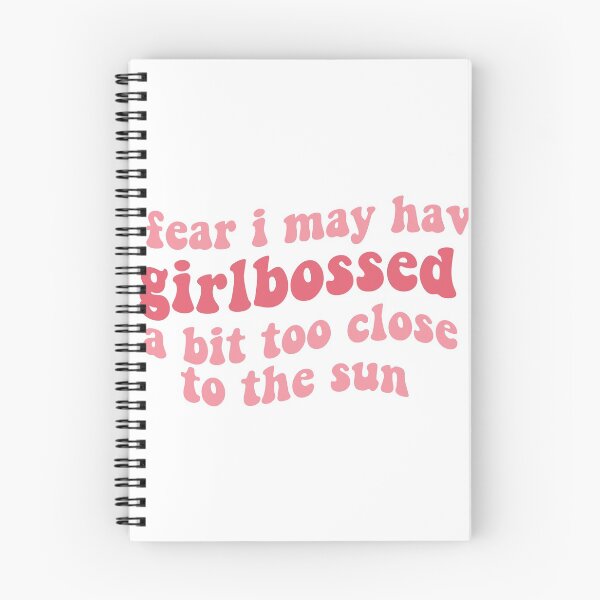 Aperçu de l'œuvre j'ai peur d'avoir un peu trop fait de girlboss près du soleil (féminisme rose féministe girl boss) tendance tiktok créée et vendue par emcazalet.