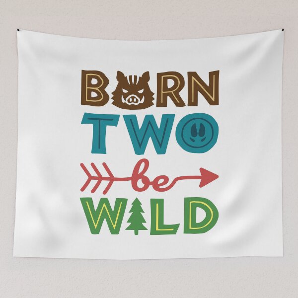Item preview, Born Two Be Wild Two Year Old Birthday  designed and sold by jaygo.