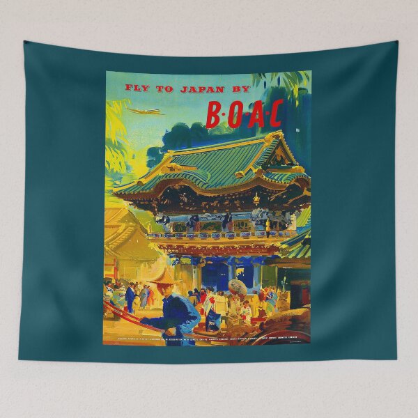 Item preview, B.O.A.C. AIRLINES; Fly to Japan Advertising Print designed and sold by posterbobs.