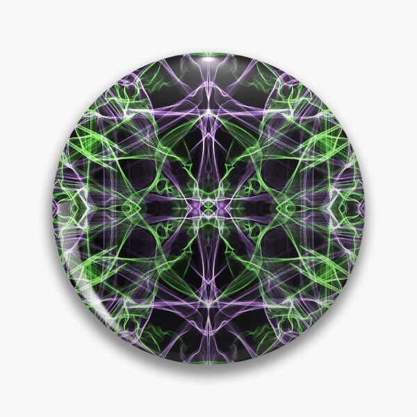 Item preview, Liquid Light Series #53 ~ Green and Purple Abstract Fractal Pattern designed and sold by Ascension Vibrations.