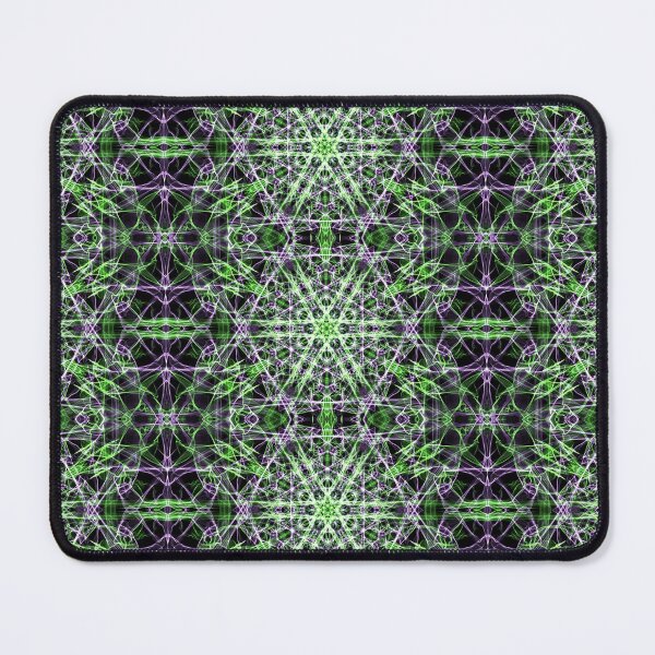 Item preview, Liquid Light Series #53 ~ Green and Purple Abstract Fractal Pattern designed and sold by Ascension Vibrations.