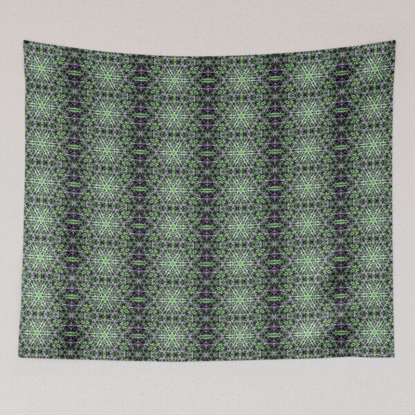 Item preview, Liquid Light Series #53 ~ Green and Purple Abstract Fractal Pattern designed and sold by Ascension Vibrations.
