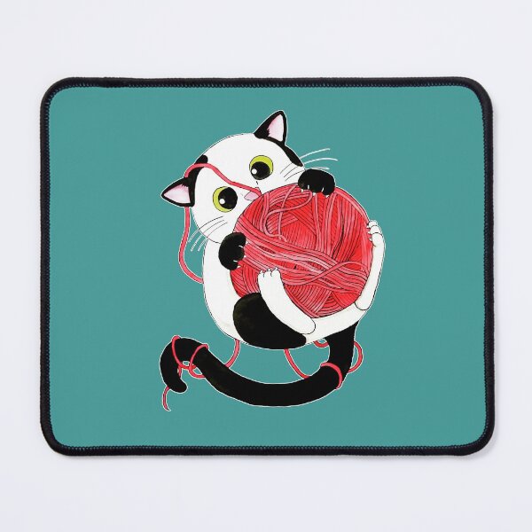 Item preview, The cat and the ball of yarn designed and sold by Sanguinik.