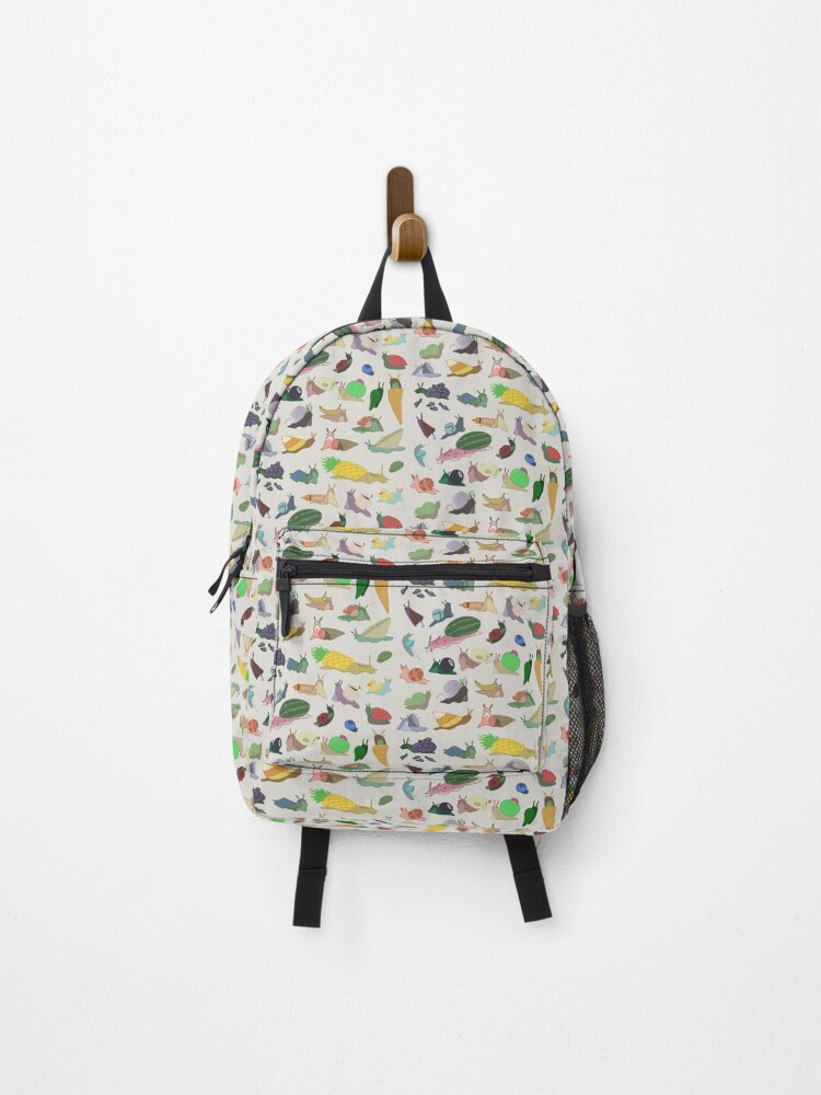 Thumbnail 1 of 3, Backpack, Snails with Object Shells - Weird Snails - Colorful designed and sold by Risky-Biznus.
