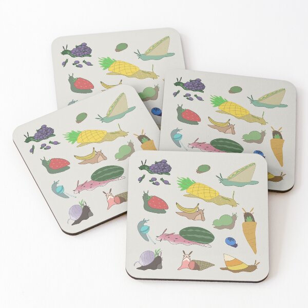 Item preview, Snails with Food Shells - Food Snails - Colorful designed and sold by Risky Beetle.