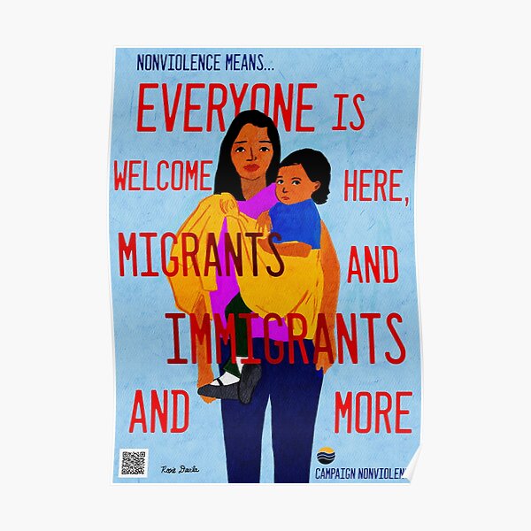 Nonviolence Means.... Everyone is Welcome Poster