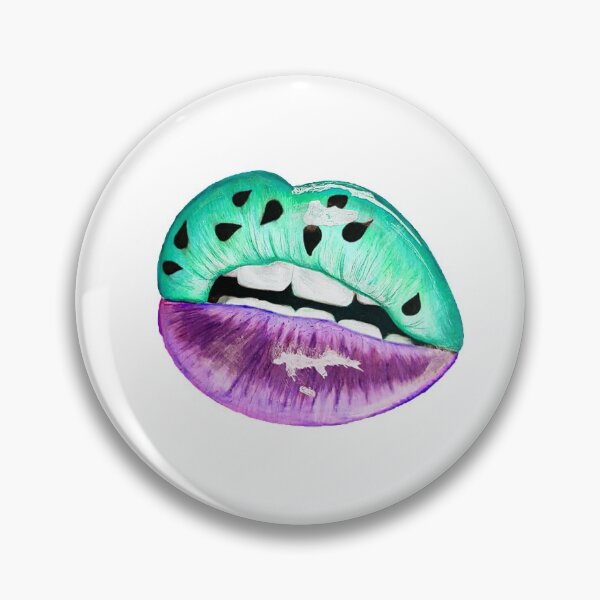 Item preview, Watermelon lip drawing design designed and sold by Jcolordrawingz.