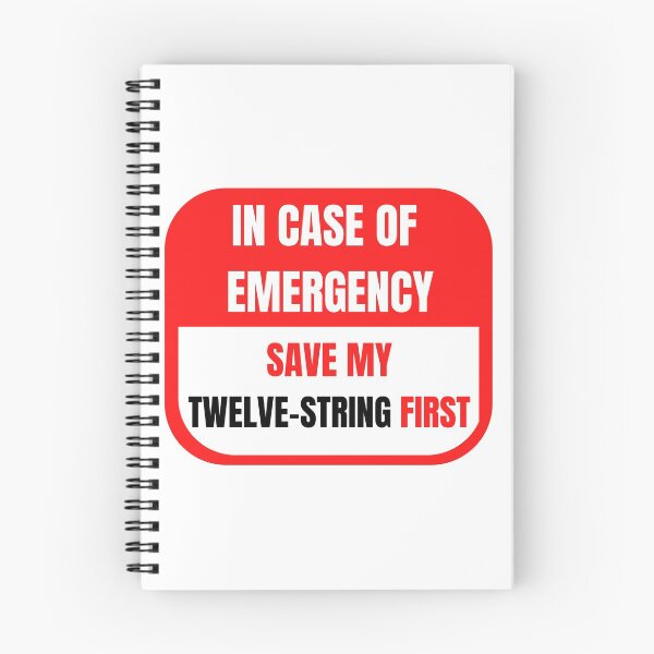Item preview, In Case of Emergency, Save my Twelve-String First designed and sold by choceclairs.