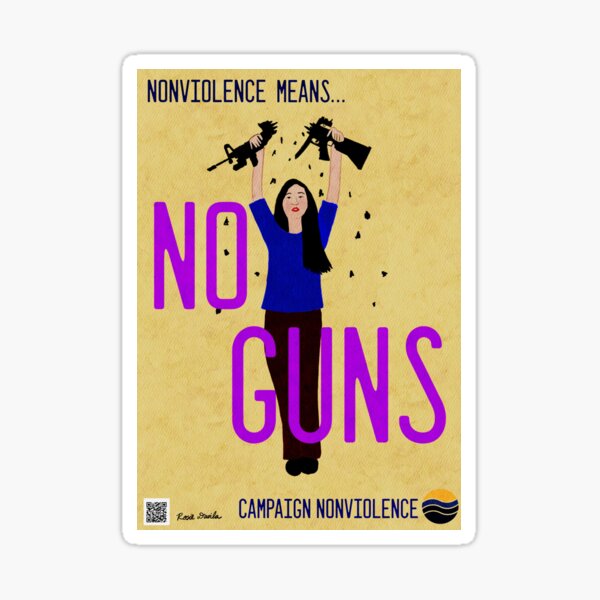 Item preview, Nonviolence Means.... No Guns designed and sold by paceebene.