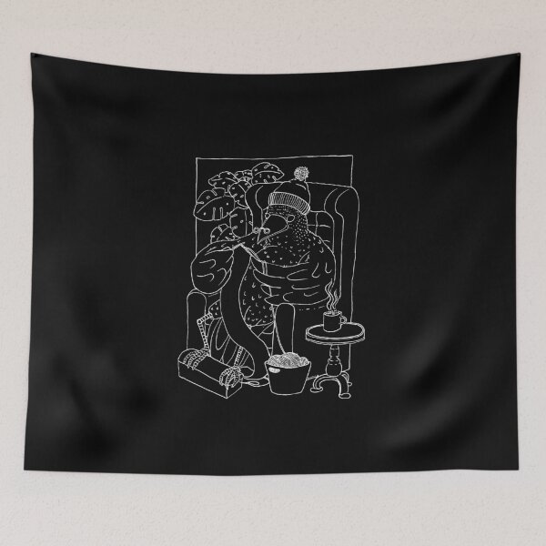 Item preview, The knitting raven (white) designed and sold by Sanguinik.