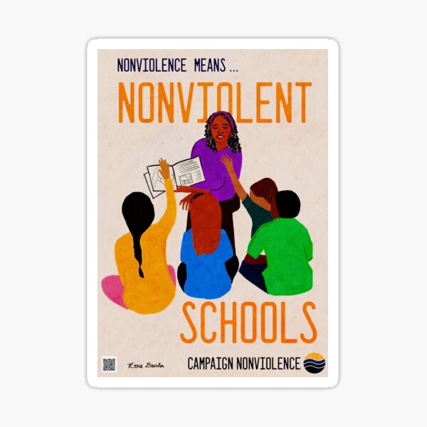 Item preview, Nonviolence Means.... Nonviolent Schools designed and sold by paceebene.