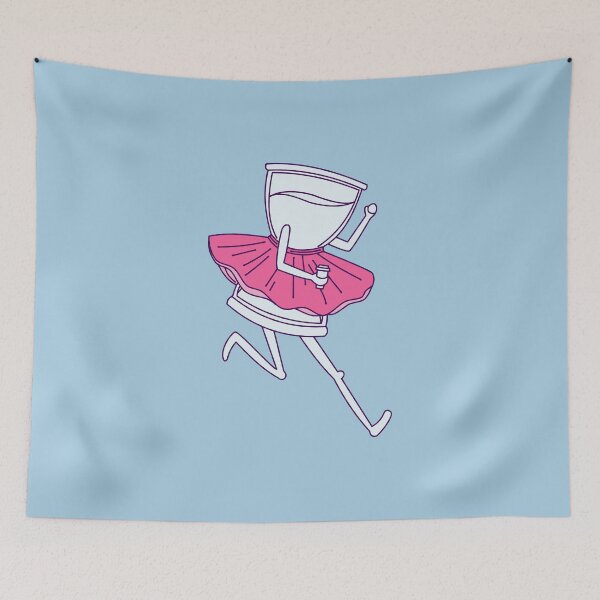 Item preview, Time is running in a pink tutu with coffee to go designed and sold by Sanguinik.