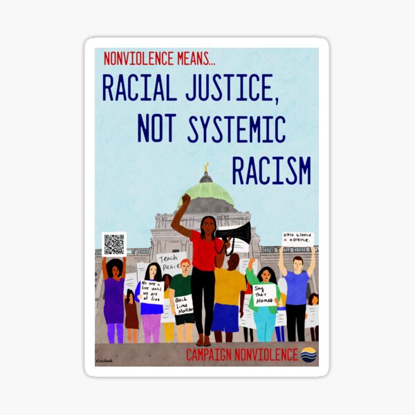 Item preview, Nonviolence Means.... Racial Justice designed and sold by paceebene.