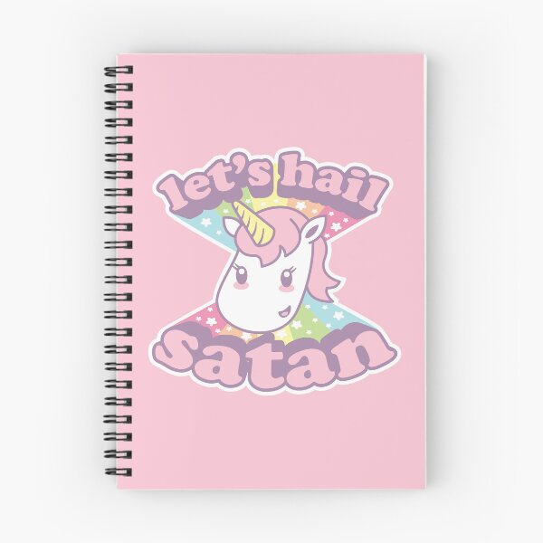 Item preview, Lets Hail Satan Kawaii Unicorn designed and sold by BobJolley.