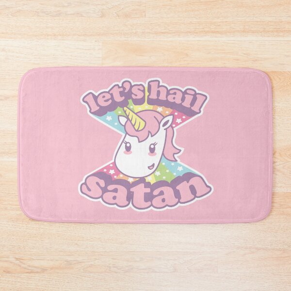 Item preview, Lets Hail Satan Kawaii Unicorn designed and sold by BobJolley.