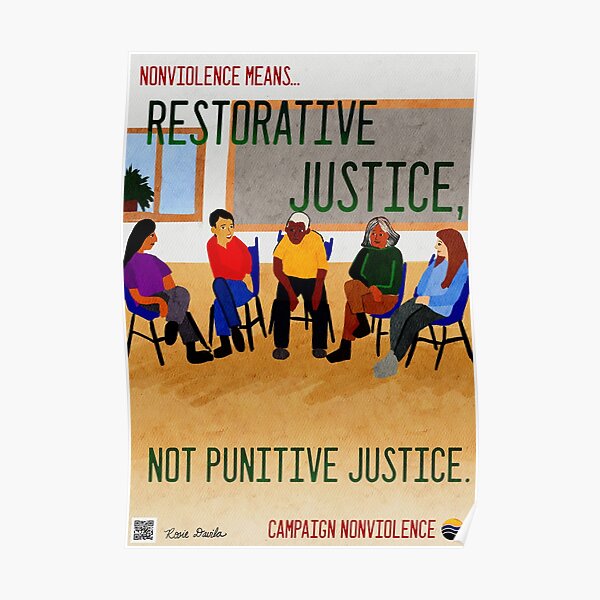 Nonviolence Means.... Restorative Justice Poster