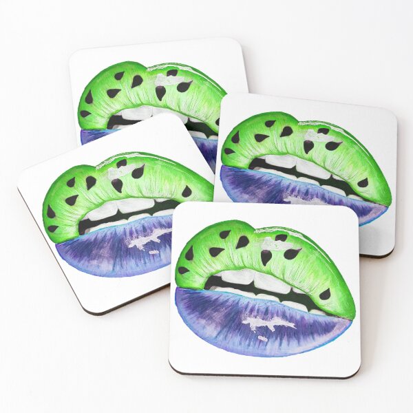 Item preview, Watermelon lip drawing designed and sold by Jcolordrawingz.