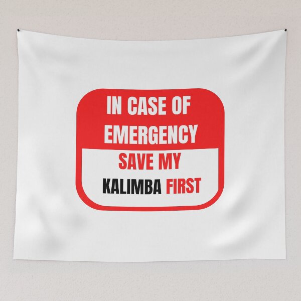 Item preview, In Case of Emergency, Save my Kalimba First designed and sold by choceclairs.