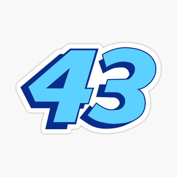 RA Dickey #43 Jersey Number Sticker for Sale by StickBall