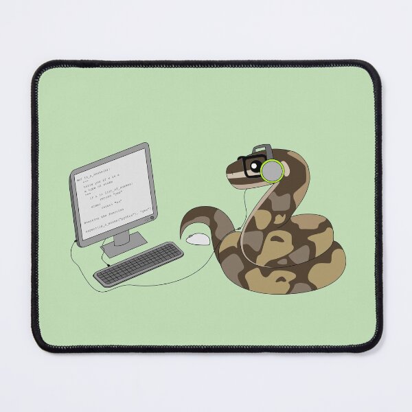Item preview, Python Programming Pun designed and sold by chrispy doodles.
