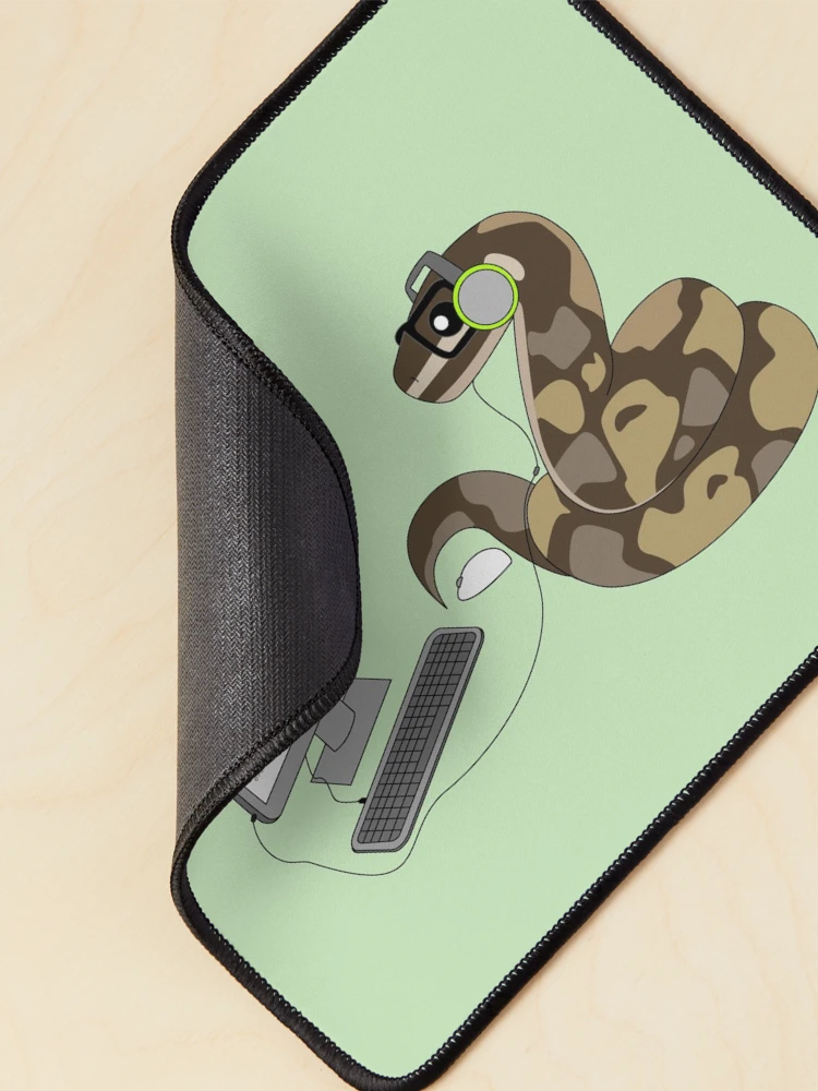 Thumbnail 2 of 5, Mouse Pad, Python Programming Pun designed and sold by chrispy doodles.