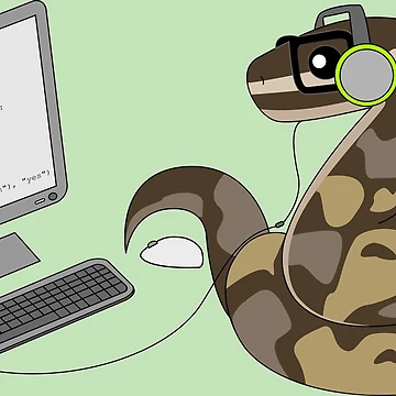 Artwork thumbnail, Python Programming Pun by chrispy doodles