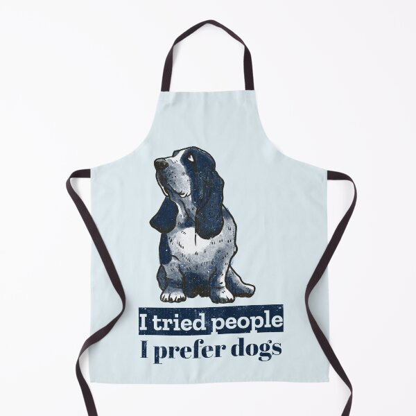 Item preview, I tried people, I prefer dogs. Cynical Basset Hound designed and sold by Rebel-Design.