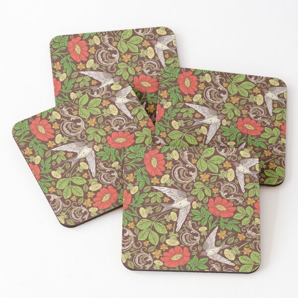 Item preview, English Garden with Birds designed and sold by FunWithChemo.