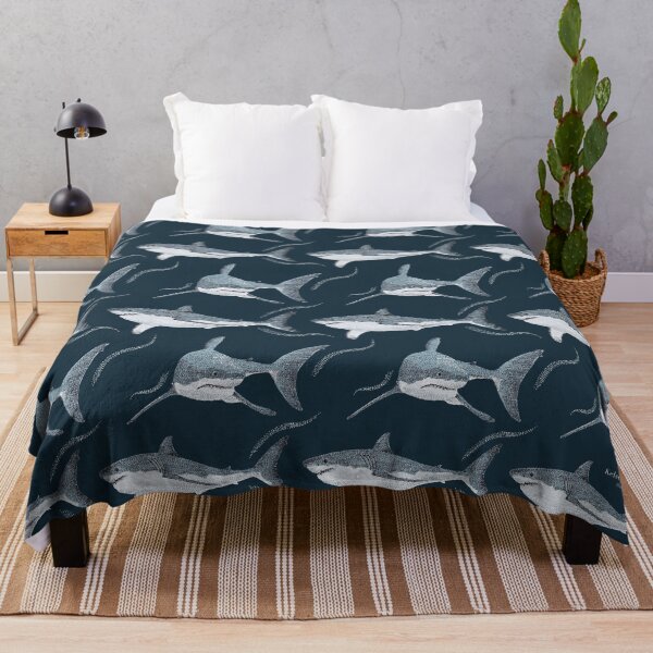 Item preview, Great White Shark - sea life pattern designed and sold by Kelsey Emblow.