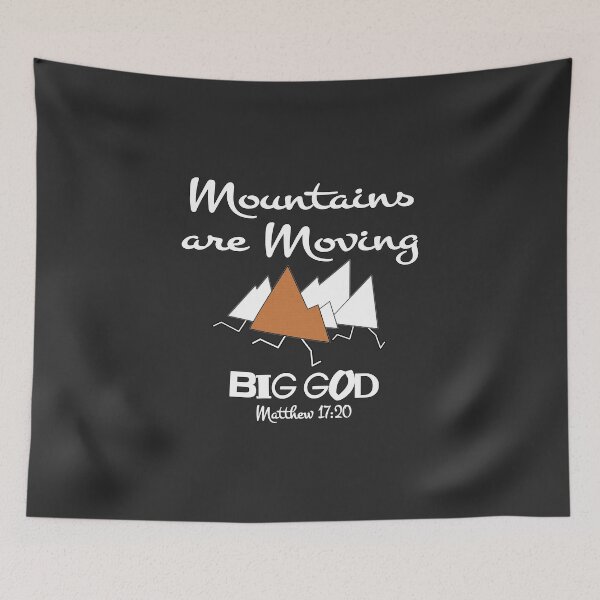 Item preview, Christian Design - Fun Design with Mountains Moving - Matthew 17 designed and sold by simplydesignart.
