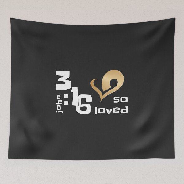 Item preview, Christian Design - John 3 verse 16 - So Loved designed and sold by simplydesignart.