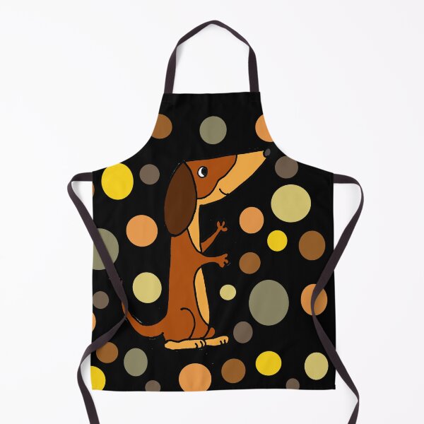 Artikelvorschau, Lustiger Dackel-Hund und Kreis-Pattern-Kunst entworfen und verkauft von Nature's Fancy.