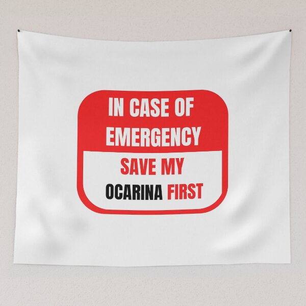 Item preview, In Case of Emergency, Save my Ocarina First designed and sold by choceclairs.