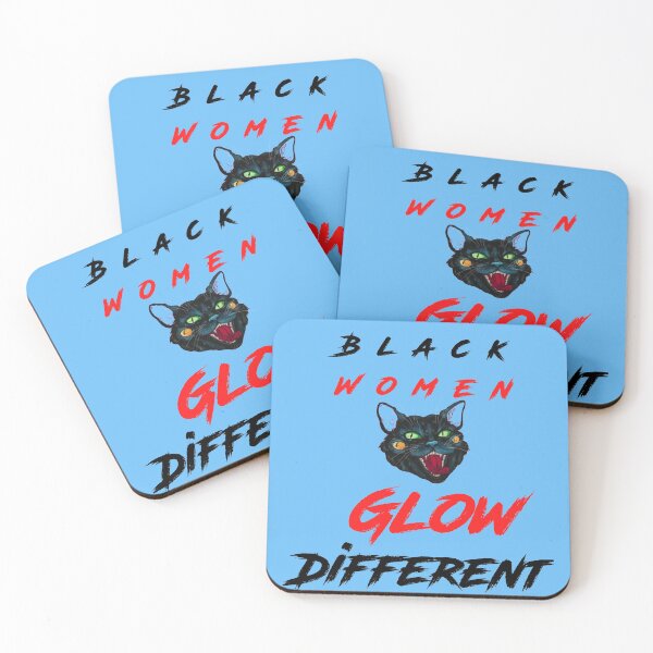 Item preview, black women glow differently retro vintage designed and sold by shopghita45.