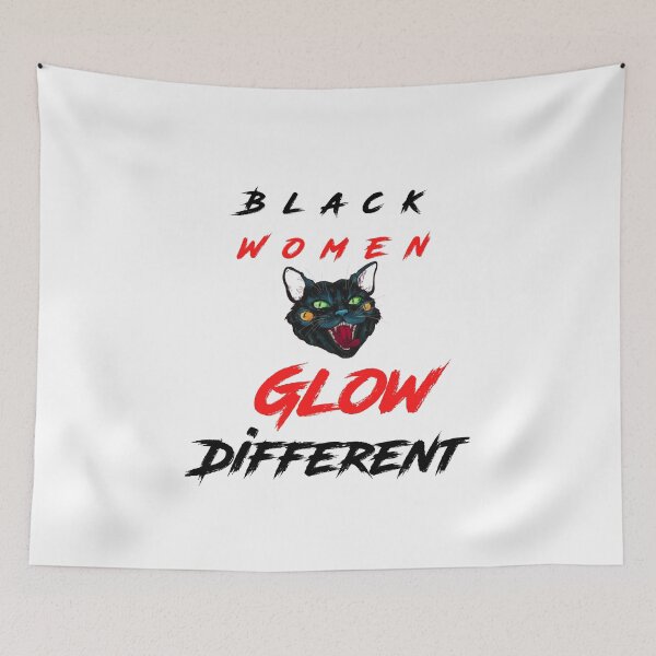 Item preview, black women glow differently retro vintage designed and sold by shopghita45.