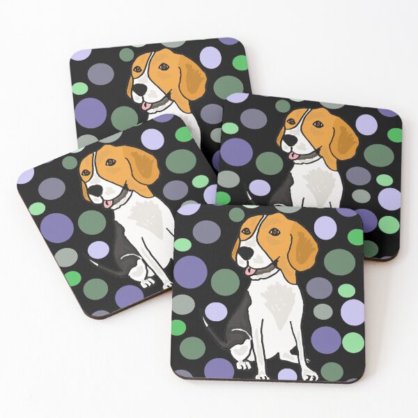Artikelvorschau, Lustiger Beagle-Hund und Kreismuster-Kunst entworfen und verkauft von Nature's Fancy.