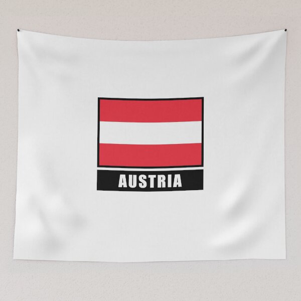 Item preview, Austria Austrian flag flag designed and sold by GeogDesigns.