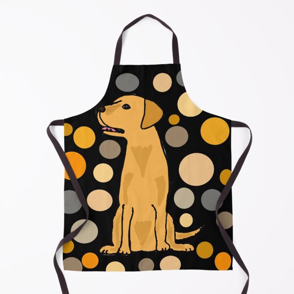 Artikelvorschau, Lustiger gelber Labradorhund und Kreismuster-Kunst entworfen und verkauft von Nature's Fancy.