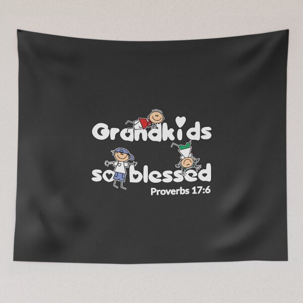Item preview, Christian Design - Grandkids so Blessed - Proverbs 17 designed and sold by simplydesignart.