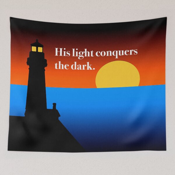 Item preview, His Light Conquers designed and sold by KirtTisdale.
