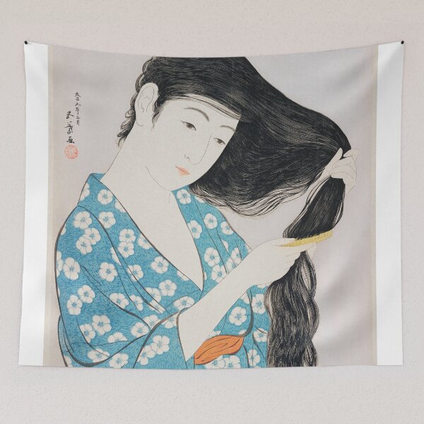 Item preview, Woman Combing Her Hair by Goyō Hashiguchi designed and sold by gizmut.
