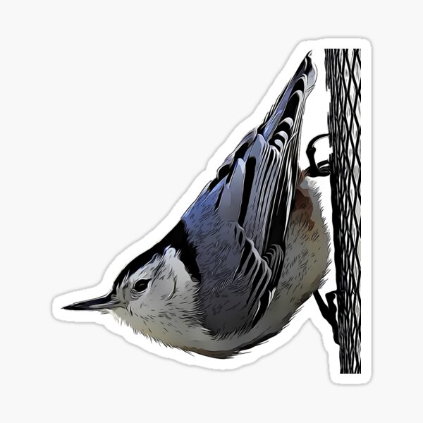 Item preview, White Breasted Nuthatch WBNU designed and sold by KxNation.