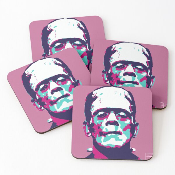 Artikelvorschau, Das Monster in Pink (aus der Posterserie Unknown | Famous | Dead) entworfen und verkauft von Inside Our Heads Shop.