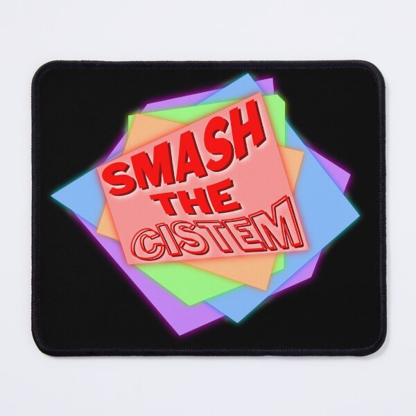 Item preview, Smash the cis-tem pride lgbtq sticker designed and sold by lucomini.