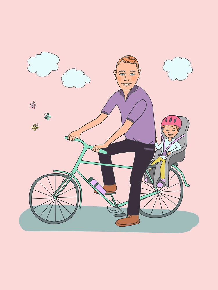 Bike for dad online and baby