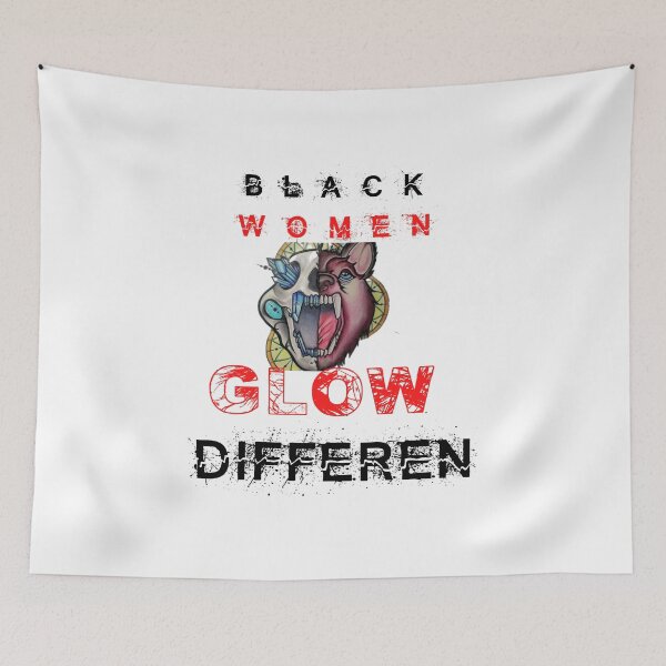 Item preview, black women glow differently retro vintage designed and sold by shopghita45.