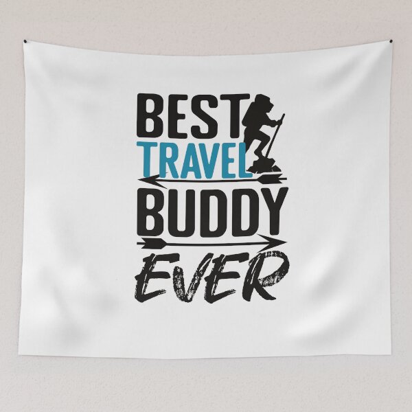 Item preview, Best Travel Buddy Ever Funny Travelling designed and sold by SharpThreadZ.