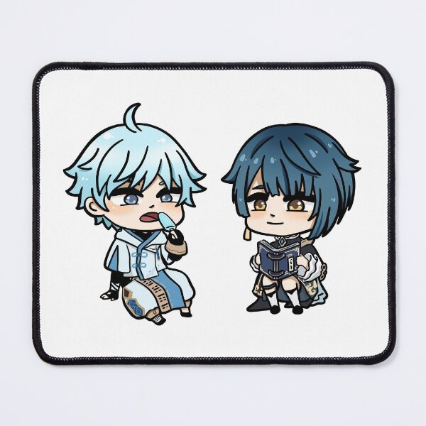 Item preview, Chongyun and Xingqiu || Genshin Impact designed and sold by eundraws.
