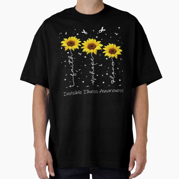 Item preview, Sunflower Faith Hope Love Invisible Illness Awareness designed and sold by largellie.